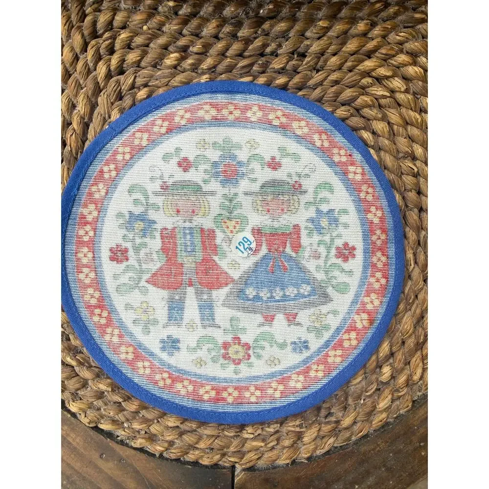 Vintage German Folk Art Doily